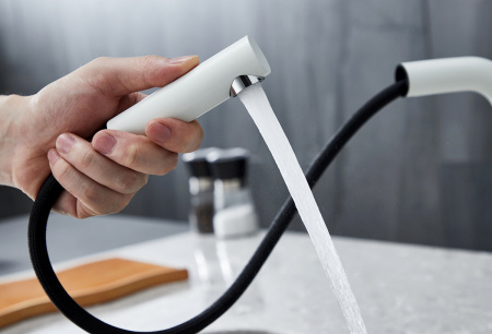 Смеситель для кухни Paulmark KASSEL Ka214311-WH на мойку белый